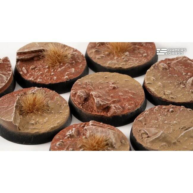 Gamers Grass GamersGrass: Bases - Badlands - Round 28mm - Battle Ready (8)