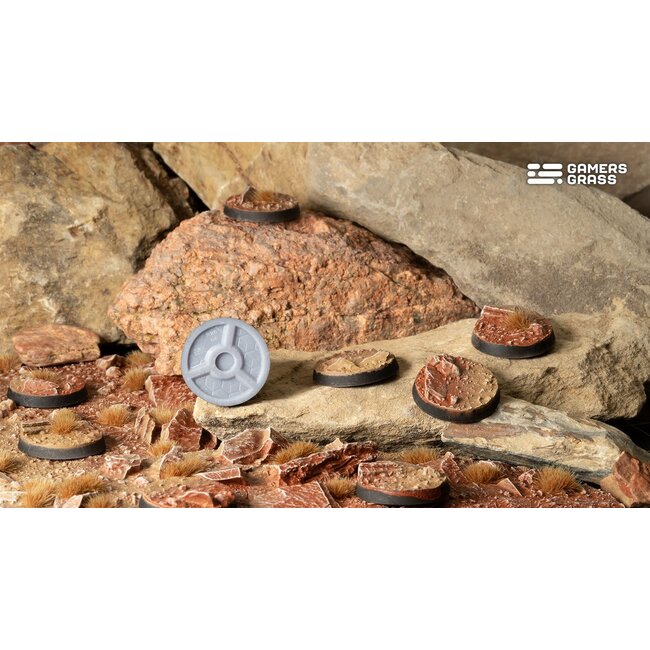 Gamers Grass GamersGrass: Bases - Badlands - Round 28mm - Battle Ready (8)