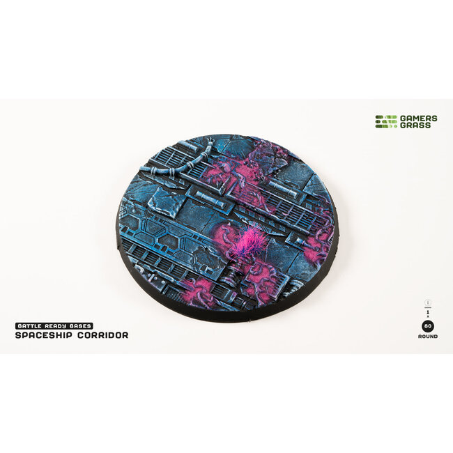 Gamers Grass GamersGrass: Bases - Alien Infestation - Round 80mm - Battle Ready (1)