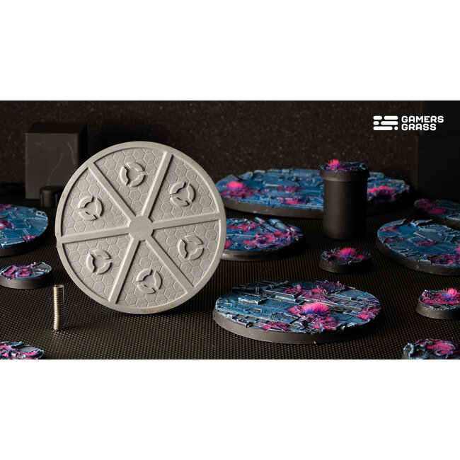Gamers Grass GamersGrass: Bases - Alien Infestation - Round 80mm - Battle Ready (1)