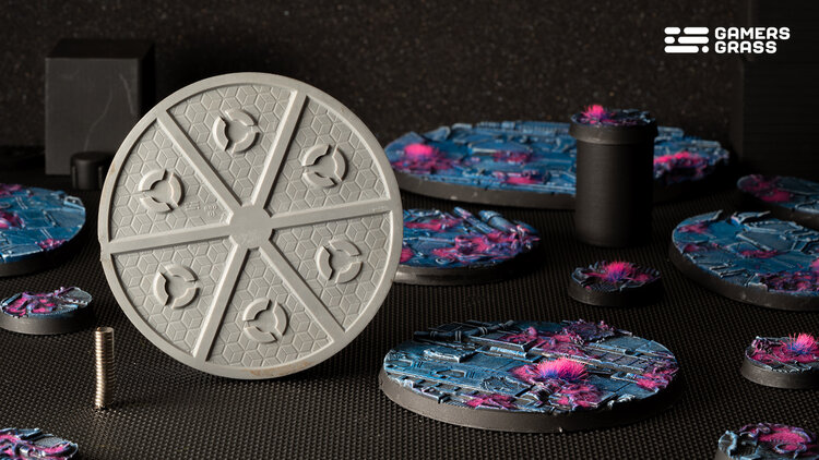 Gamers Grass GamersGrass: Bases - Alien Infestation - Round 80mm - Battle Ready (1)