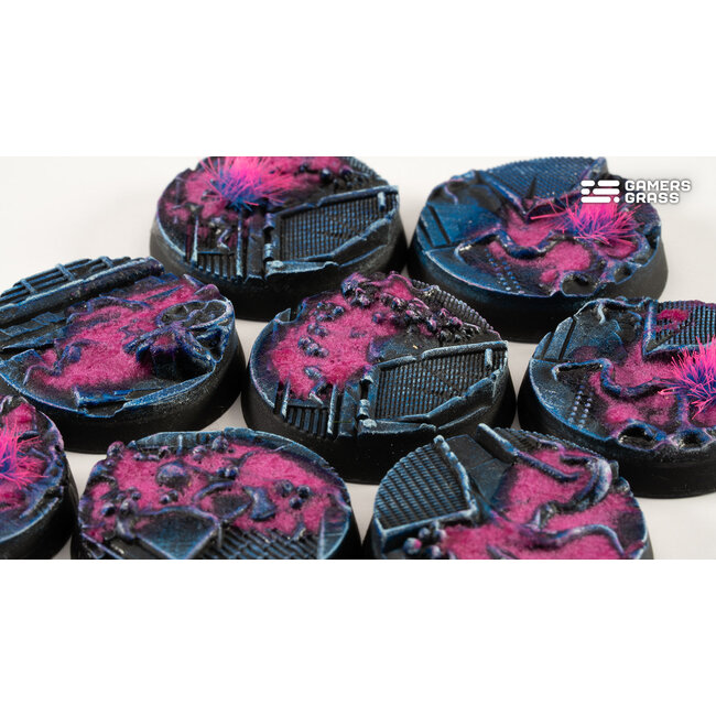 Gamers Grass GamersGrass: Bases - Alien Infestation - Round 28mm - Battle Ready (8)