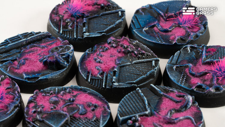 Gamers Grass GamersGrass: Bases - Alien Infestation - Round 28mm - Battle Ready (8)