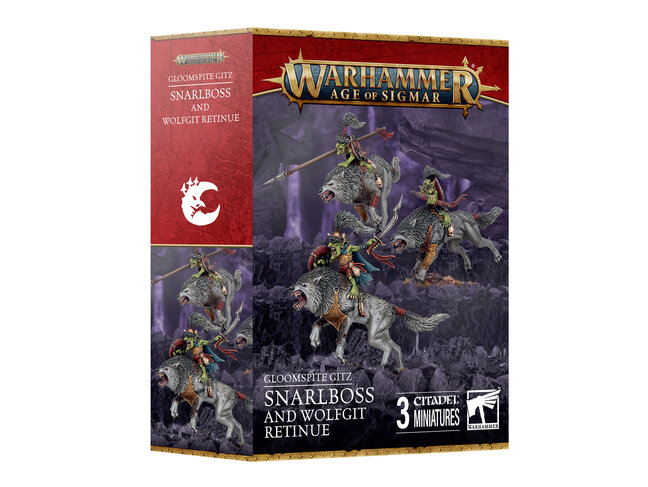 Games Workshop Warhammer Gloomspite Gitz: Snarlboss and Wolfgit Retinue