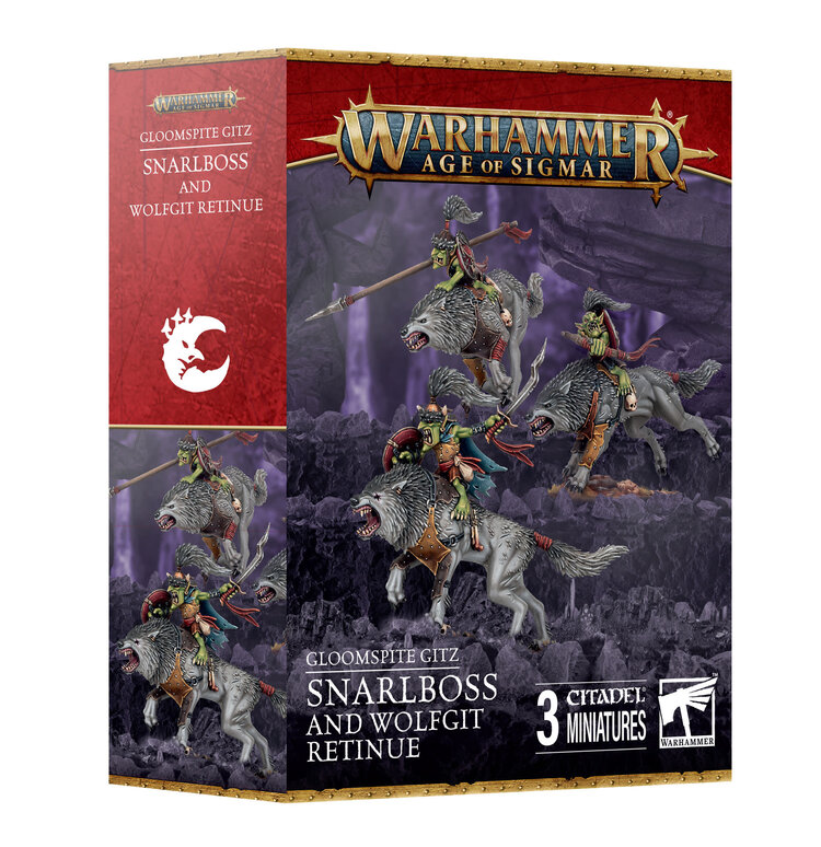 Games Workshop Warhammer Warhammer Age of Sigmar - Gloomspite Gitz: Snarlboss and Wolfgit Retinue