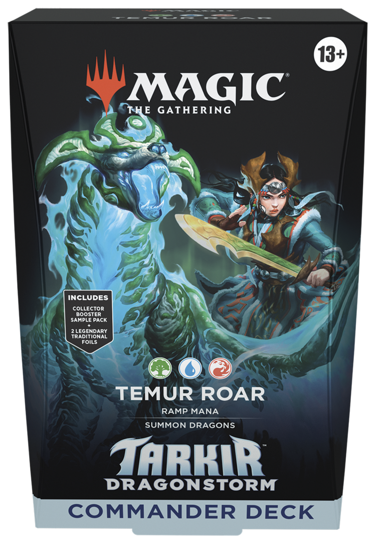 Magic: The Gathering Wizards of the Coast - Magic: The Gathering - Tarkir - Dragonstorm: Commander Deck Temur Roar (en)