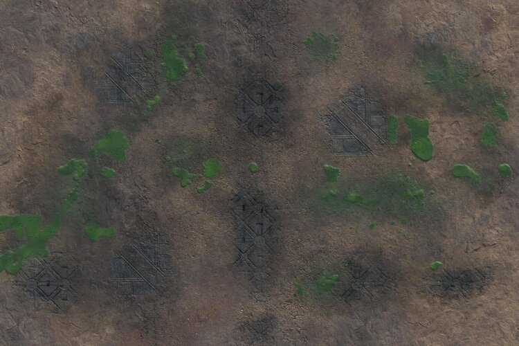 Gamemat Gamemat: Badlands and Toxic Badlands (48"x72")