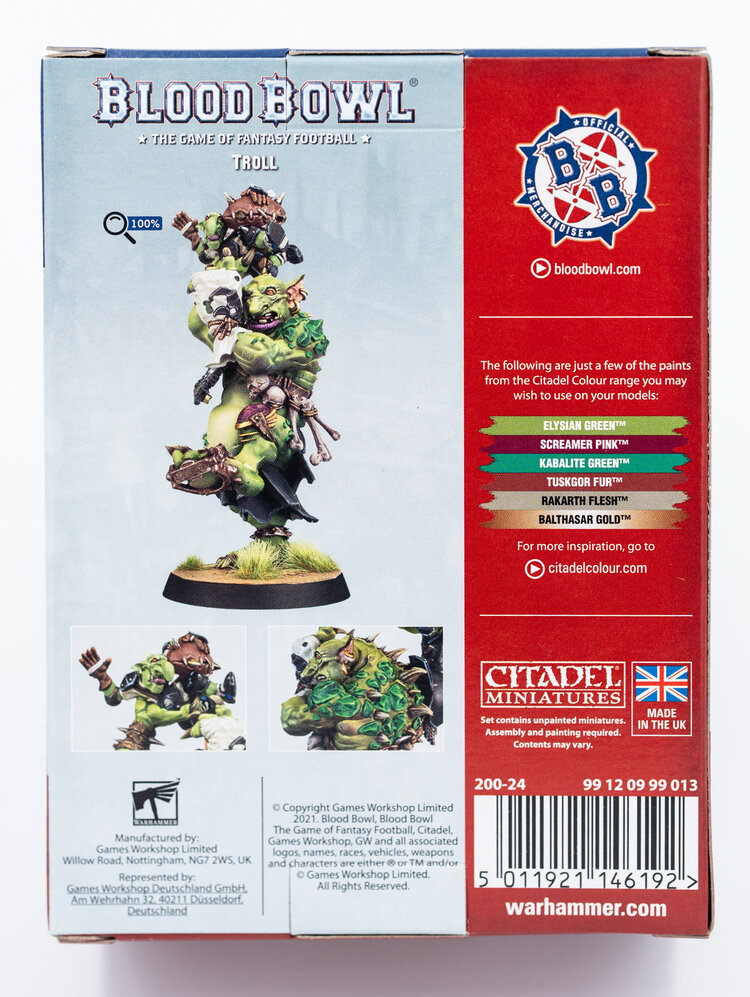 Games Workshop Warhammer Games Workshop - Warhammer - Blood Bowl: Troll