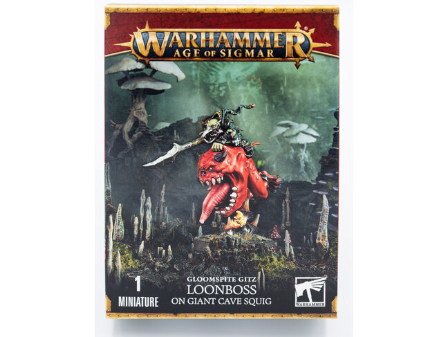 Games Workshop Warhammer Gloomspite Gitz: Loonboss on Giant Cave Squig