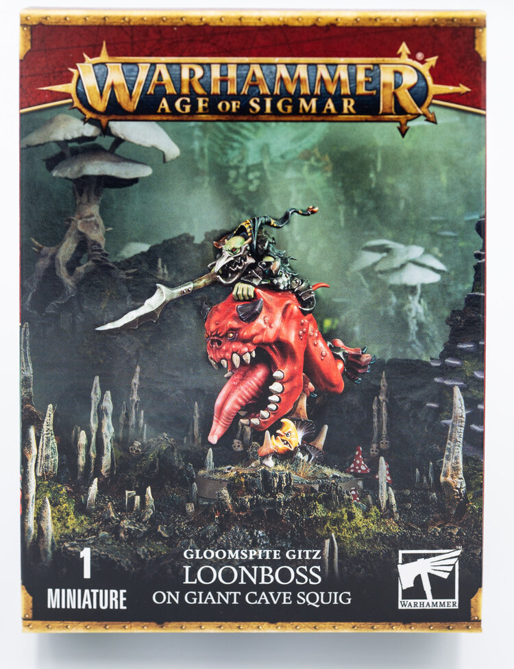 Games Workshop Warhammer Warhammer Age of Sigmar - Gloomspite Gitz: Loonboss on Giant Cave Squig