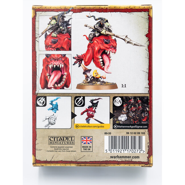 Games Workshop Warhammer Age of Sigmar - Gloomspite Gitz: Loonboss on Giant Cave Squig