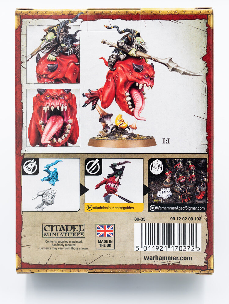 Games Workshop Warhammer Warhammer Age of Sigmar - Gloomspite Gitz: Loonboss on Giant Cave Squig