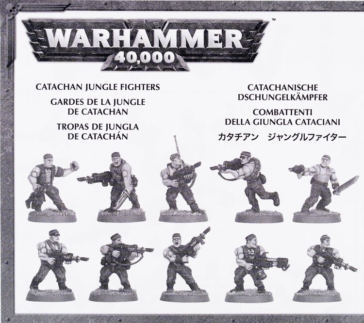 Games Workshop Warhammer Warhammer 40000 - Astra Militarum: Catachan Jungle Fighters