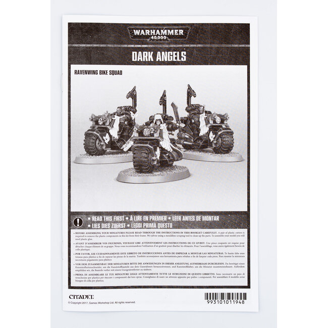 Games Workshop Warhammer Warhammer 40000 - Dark Angels: Ravenwing Bike Squad
