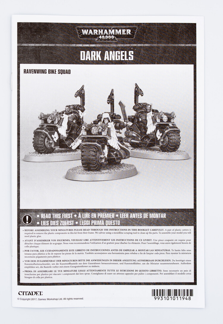 Games Workshop Warhammer Warhammer 40000 - Dark Angels: Ravenwing Bike Squad