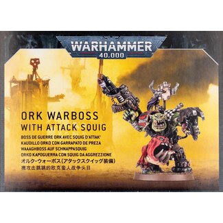 Games Workshop Warhammer Orks: Ork Warboss with Attack Squig