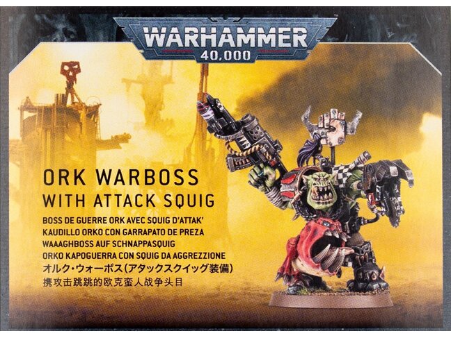 Games Workshop Warhammer Orks: Ork Warboss with Attack Squig