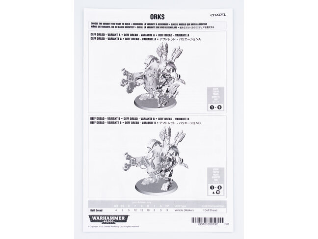 Games Workshop Warhammer Orks: Deff Dread
