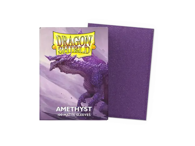 Dragon Shield Amethyst Matte Sleeves (100 Standard Size Sleeves)