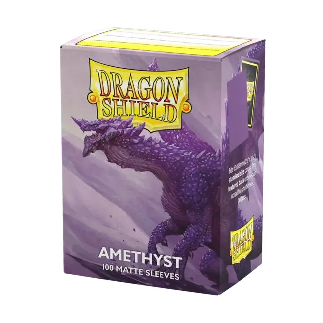 Dragon Shield Dragon Shield: Amethyst Matte Sleeves (100 Standard Size Sleeves)