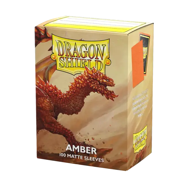 Dragon Shield Dragon Shield: Amber Matte Sleeves (100 Standard Size Sleeves)
