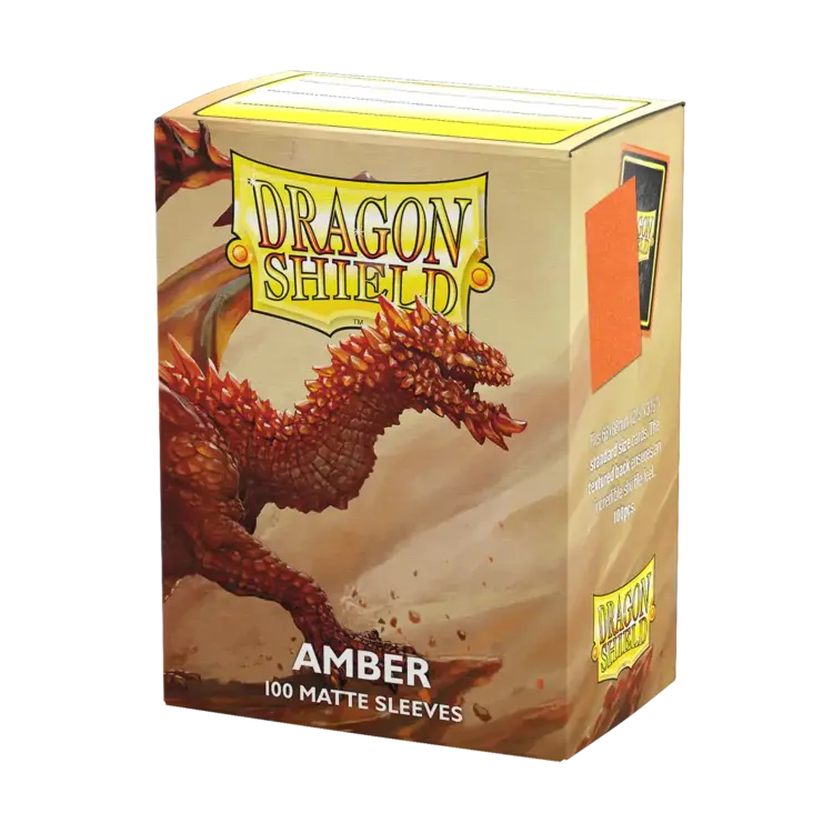 Dragon Shield Dragon Shield: Amber Matte Sleeves (100 Standard Size Sleeves)