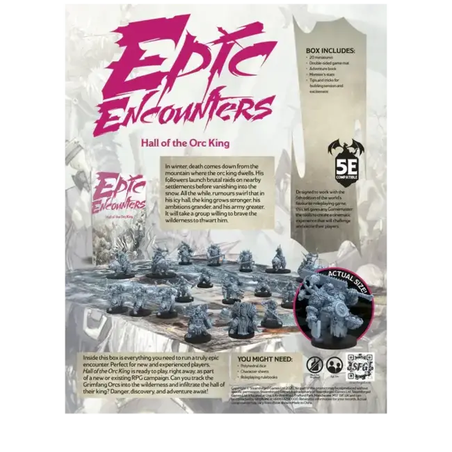 Steamforged Games Steamforged Games: Epic Encounters - Hall of the Orc King (en)