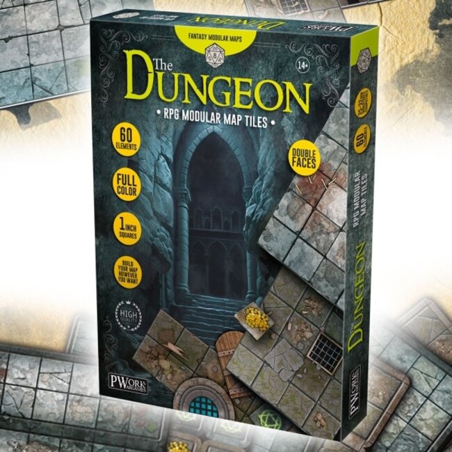 PWork Wargames PWork Wargames: The Dungeon - RPG Modular Map Tiles
