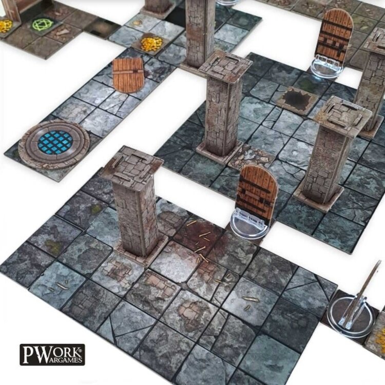 PWork Wargames PWork Wargames: The Dungeon - RPG Modular Map Tiles