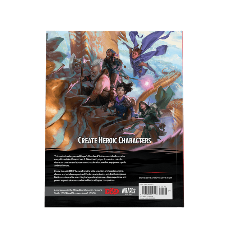Magic: The Gathering Wizards of the Coast - Dungeons & Dragons: Player's Handbook 2024 (fr)