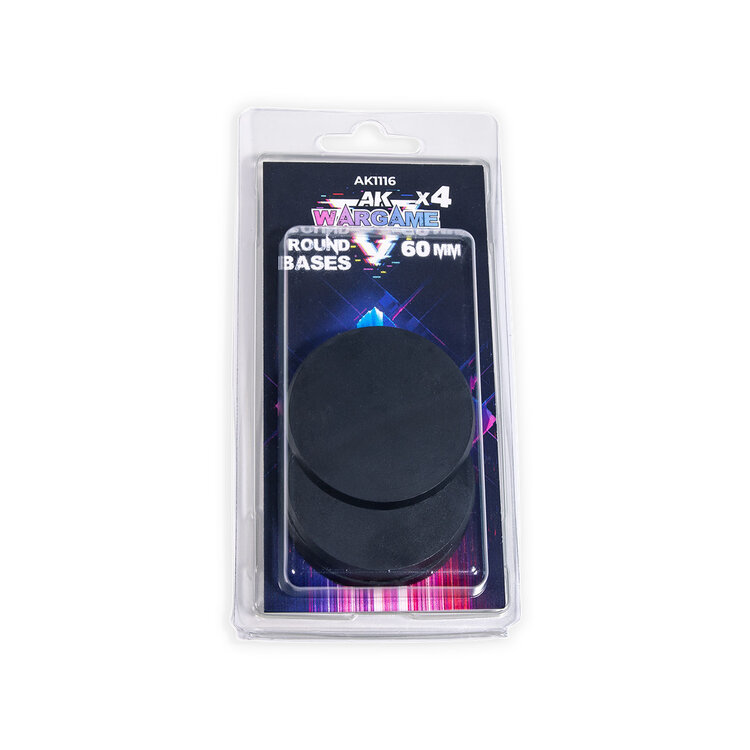 AK Interactive AK Interactive - Wargame: Round Bases 60mm (4)