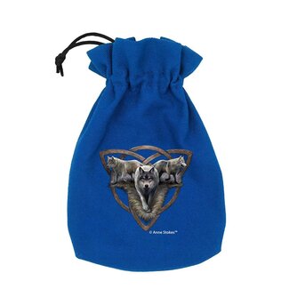 Q Workshop Anne Stokes - Dice Pouch: Wolf Trio