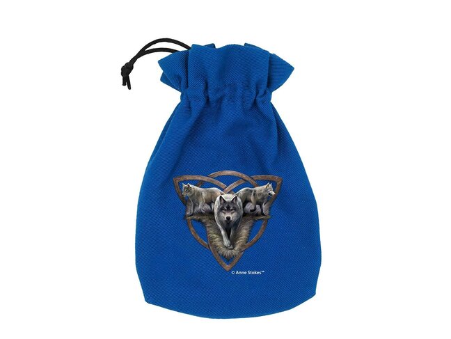 Q Workshop Anne Stokes - Dice Pouch: Wolf Trio