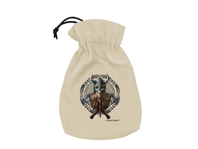 Q Workshop Anne Stokes - Dice Pouch: Viking Skull