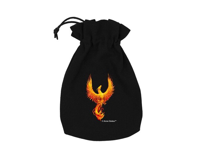 Q Workshop Anne Stokes - Dice Pouch: Phoenix