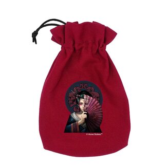 Q Workshop Anne Stokes - Dice Pouch: Geisha Skull