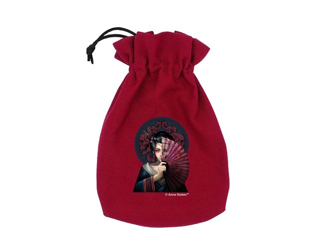 Q Workshop Anne Stokes - Dice Pouch: Geisha Skull