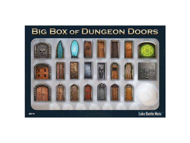 Loke Battle Mats Big Box of Dungeon Doors