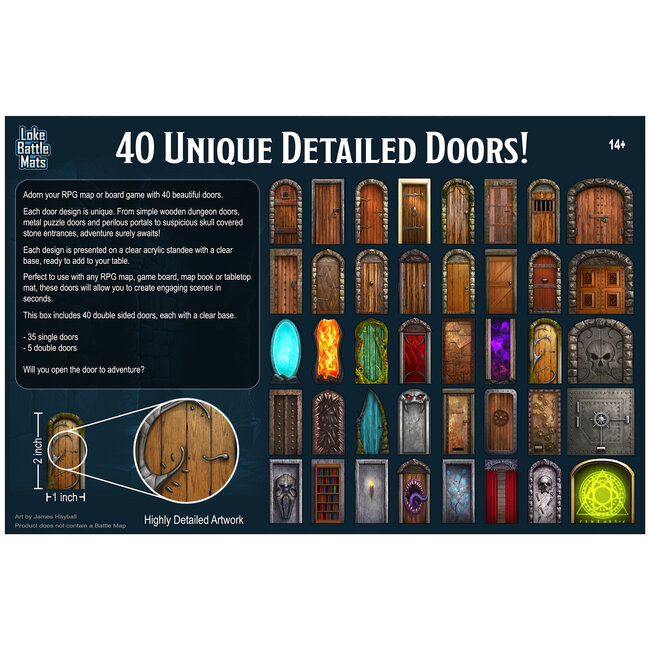 Loke Battle Mats Loke Battle Mats: Big Box of Dungeon Doors