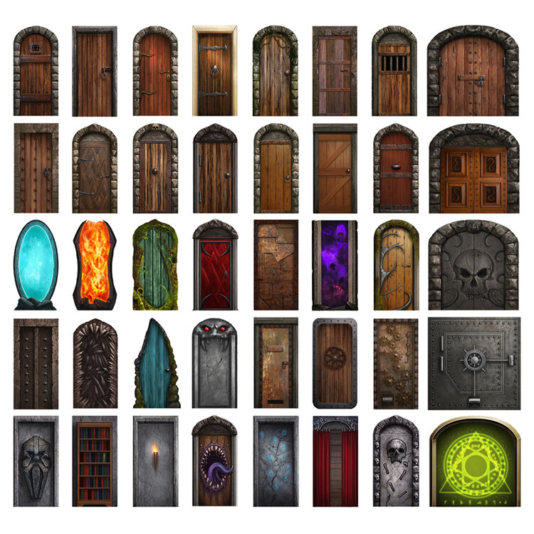 Loke Battle Mats Loke Battle Mats: Big Box of Dungeon Doors