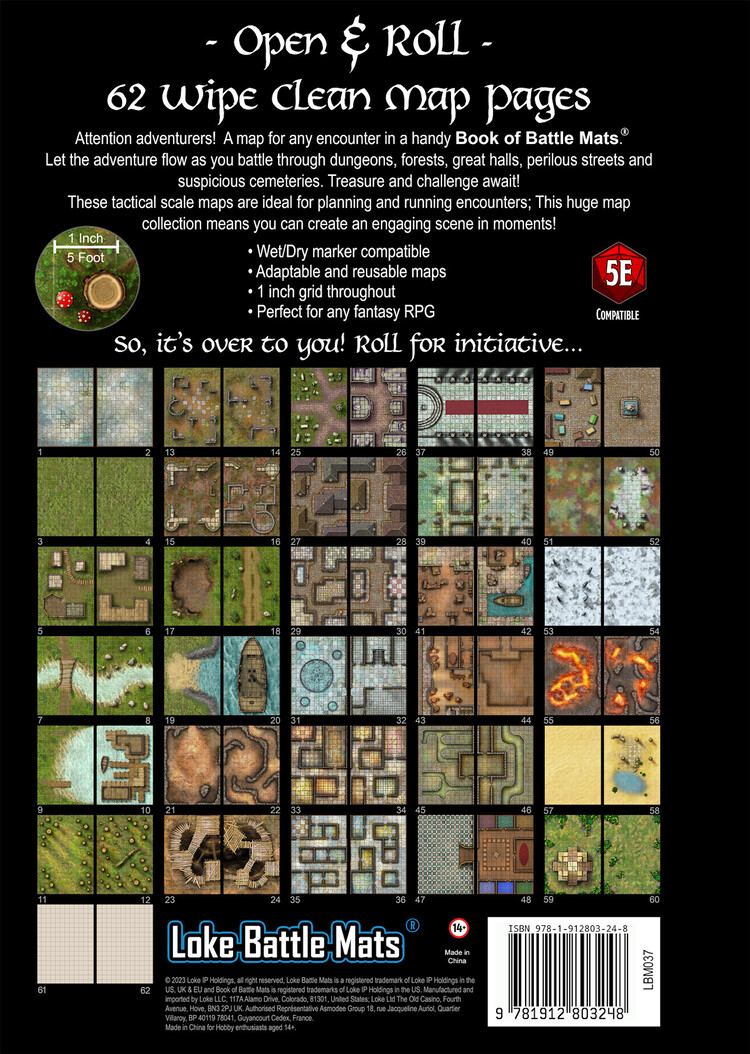 Loke Battle Mats Loke Battle Mats: Giant Book of Battlemats