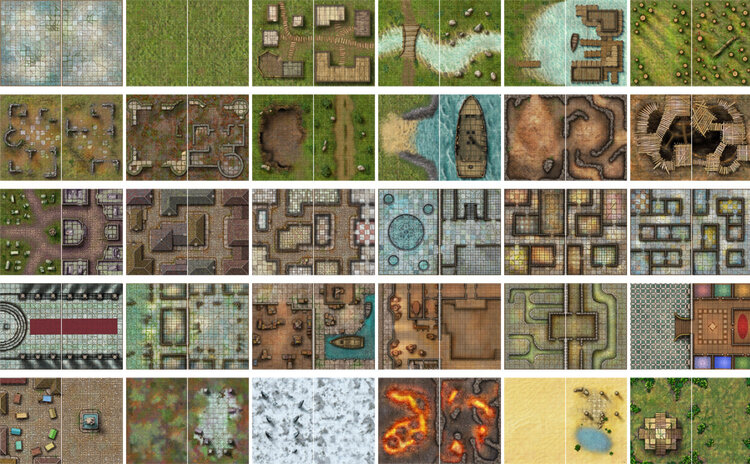 Loke Battle Mats Loke Battle Mats: Giant Book of Battlemats