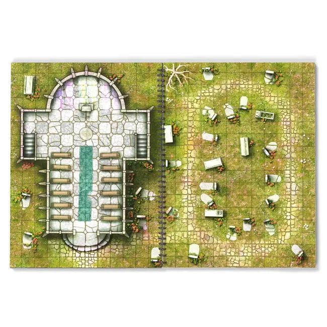 Loke Battle Mats Loke Battle Mats - Giant Book of Battle Mats: Streets, Sewers & Cemeteries