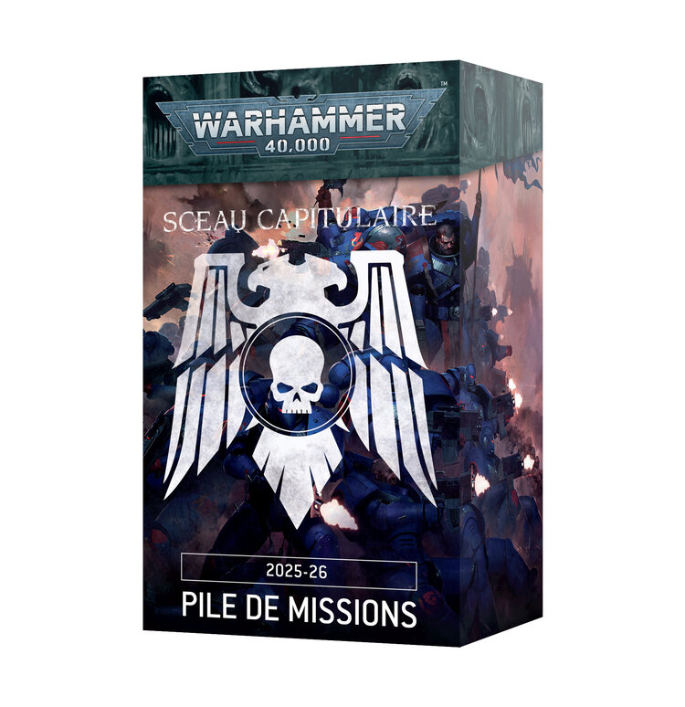Games Workshop Warhammer Warhammer 40000 - Chapter Approved: Mission Deck - 2025-26 (fr)