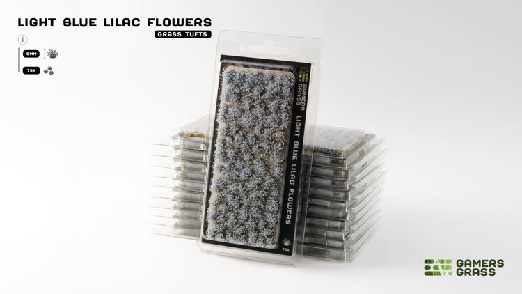 Gamers Grass Gamers Grass: Grass Tufts - Light Blue Lilac Flowers