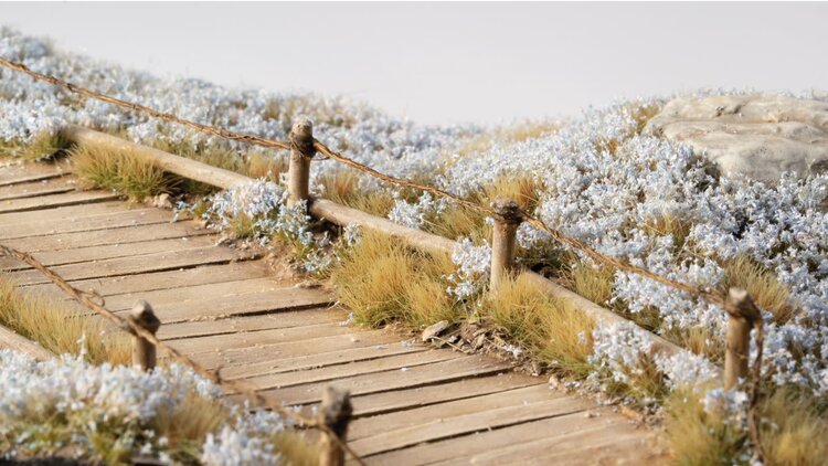 Gamers Grass Gamers Grass: Grass Tufts - Light Blue Lilac Flowers