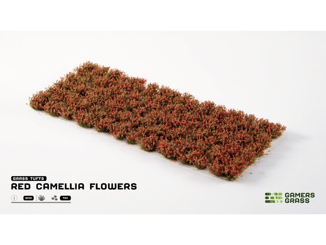 Gamers Grass Red Camellia Flowers