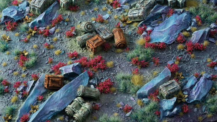 Gamers Grass Gamers Grass: Grass Tufts - Garnet Tulip Tiny Flowers