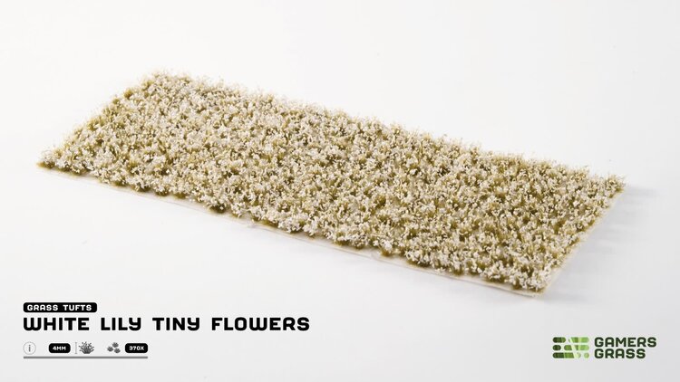 Gamers Grass Gamers Grass: Grass Tufts - White Lily Tiny Flowers