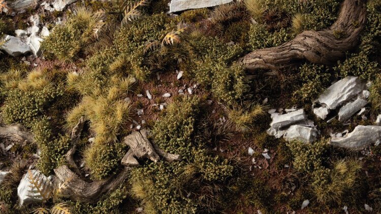 Gamers Grass Gamers Grass: Grass Tufts - Dark Green Shrubs